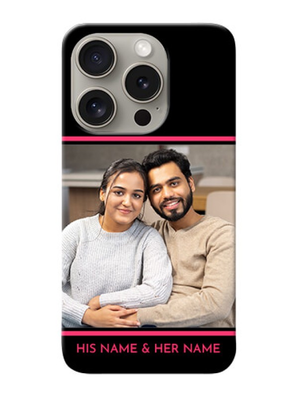 Custom iPhone 15 Pro Mobile Covers With Add Text Design