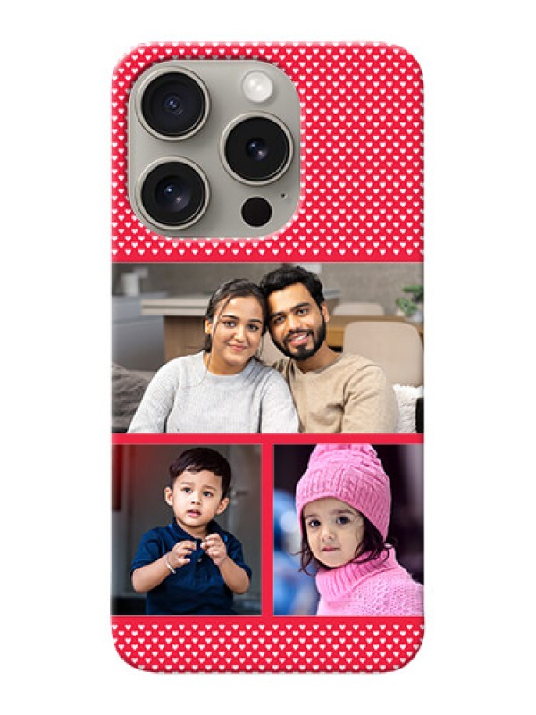 Custom iPhone 15 Pro mobile back covers online: Bulk Pic Upload Design