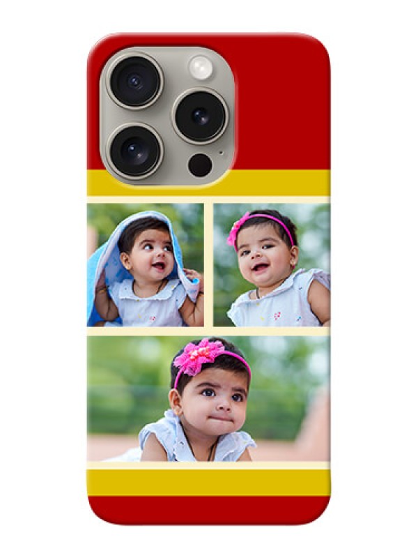 Custom iPhone 15 Pro mobile phone cases: Multiple Pic Upload Design