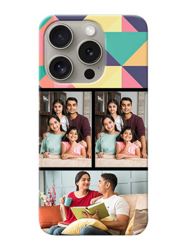 Custom iPhone 15 Pro personalised phone covers: Bulk Pic Upload Design