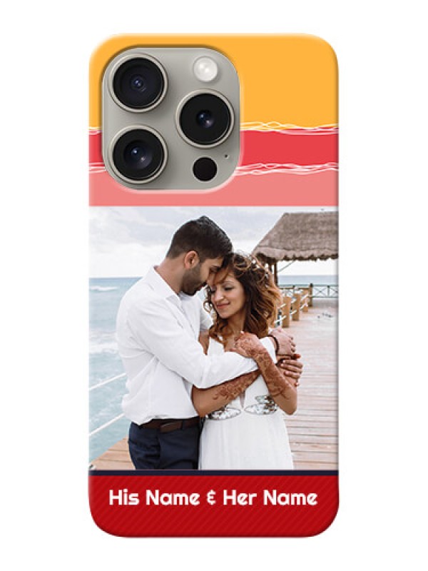 Custom iPhone 15 Pro custom mobile phone covers: Colorful Case Design