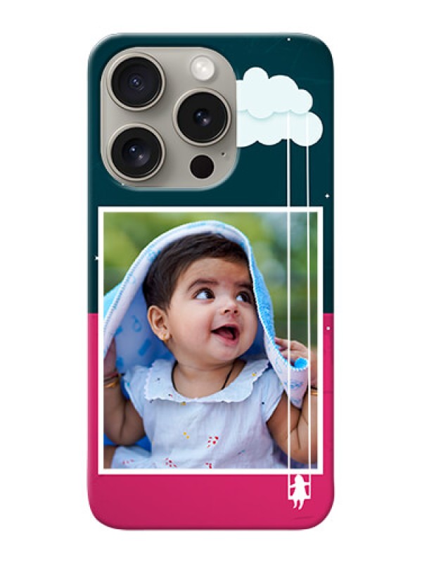 Custom iPhone 15 Pro custom phone covers: Cute Girl with Cloud Design