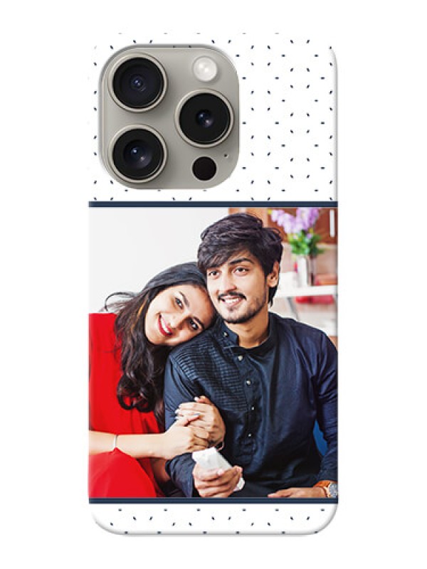 Custom iPhone 15 Pro Personalized Phone Cases: Premium Dot Design