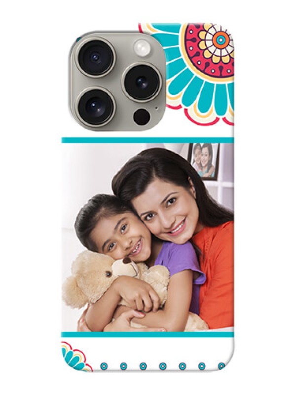 Custom iPhone 15 Pro custom mobile phone cases: Flower Design