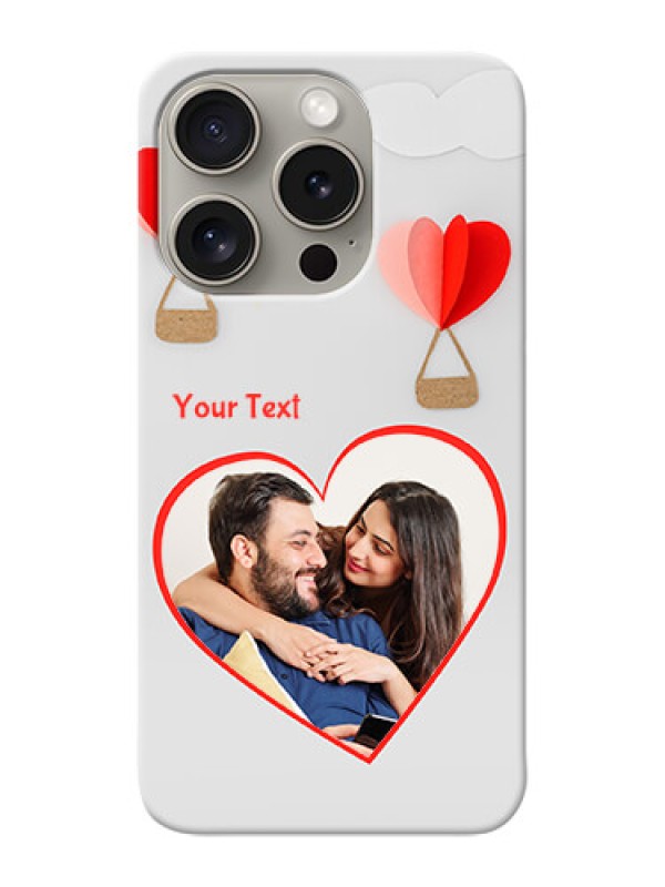 Custom iPhone 15 Pro Phone Covers: Parachute Love Design