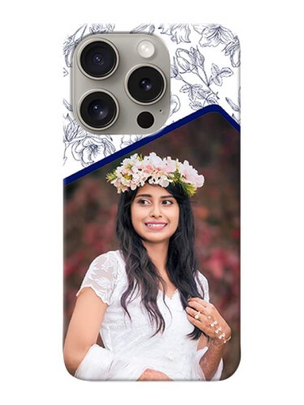 Custom iPhone 15 Pro Phone Cases: Premium Floral Design