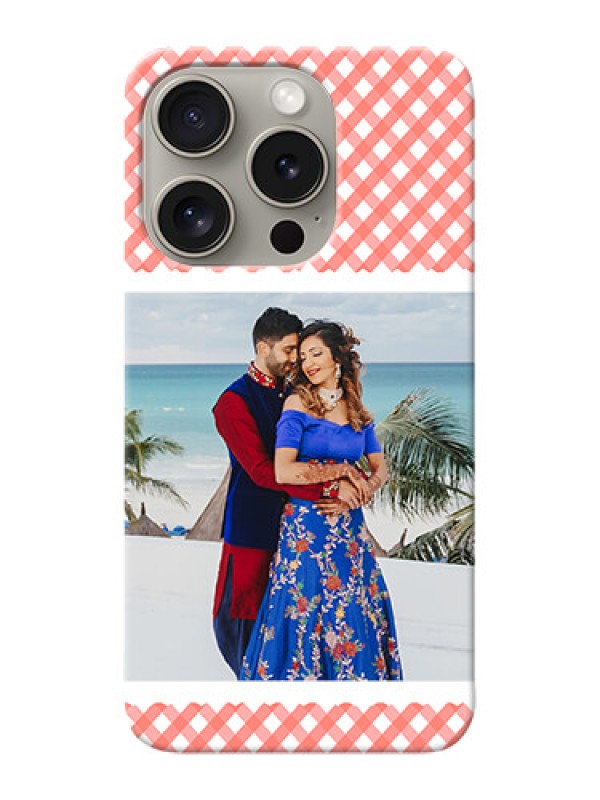 Custom iPhone 15 Pro custom mobile cases: Pink Pattern Design