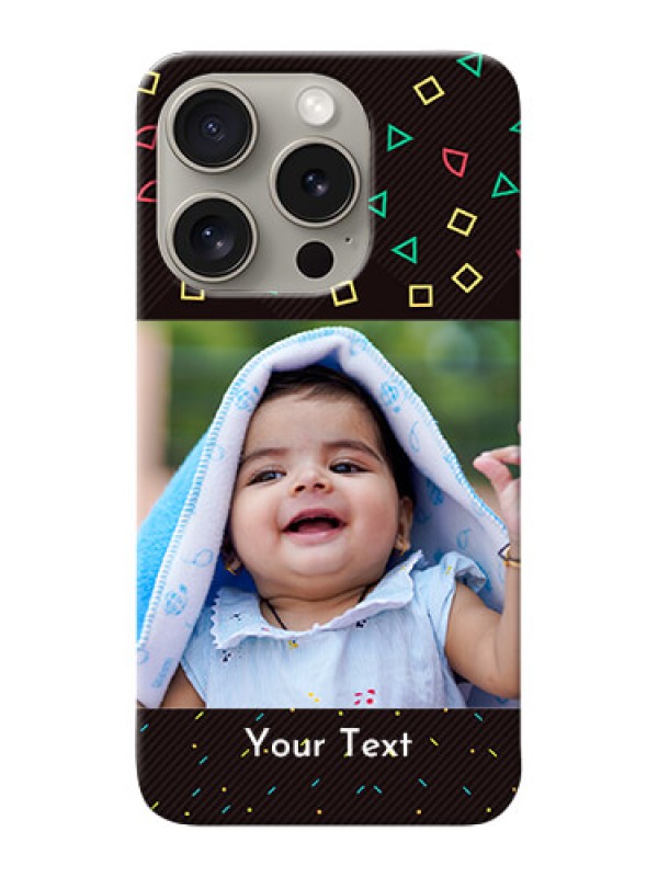 Custom iPhone 15 Pro custom mobile cases with confetti birthday design