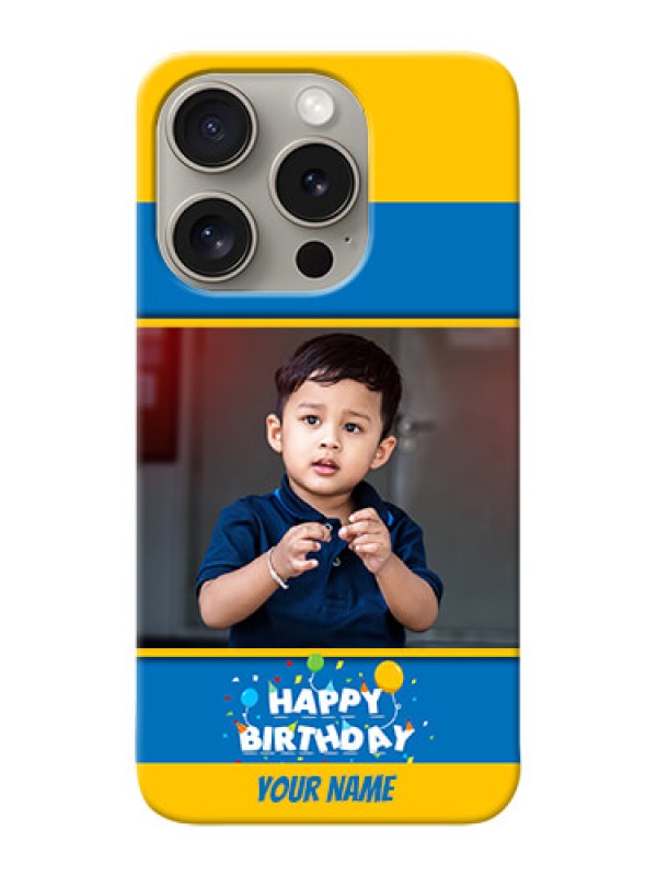 Custom iPhone 15 Pro Mobile Back Covers Online: Birthday Wishes Design