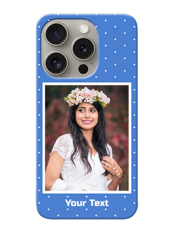 Custom iPhone 15 Pro Personalised Phone Cases: polka dots design
