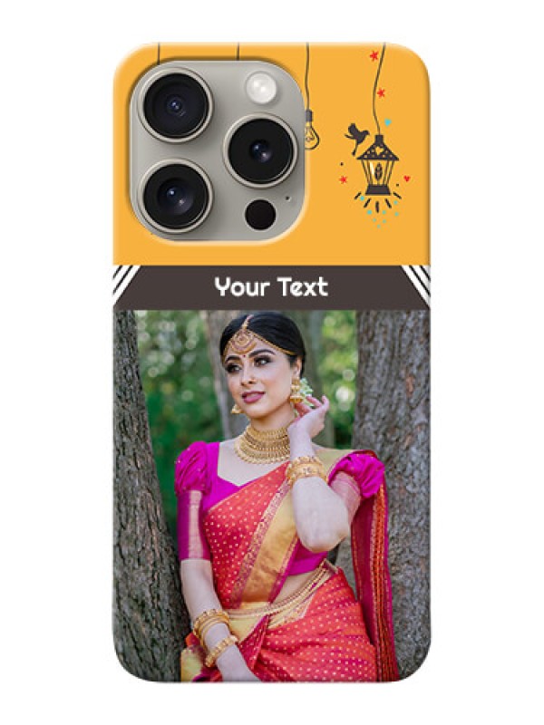 Custom iPhone 15 Pro custom back covers with Family Picture and Icons