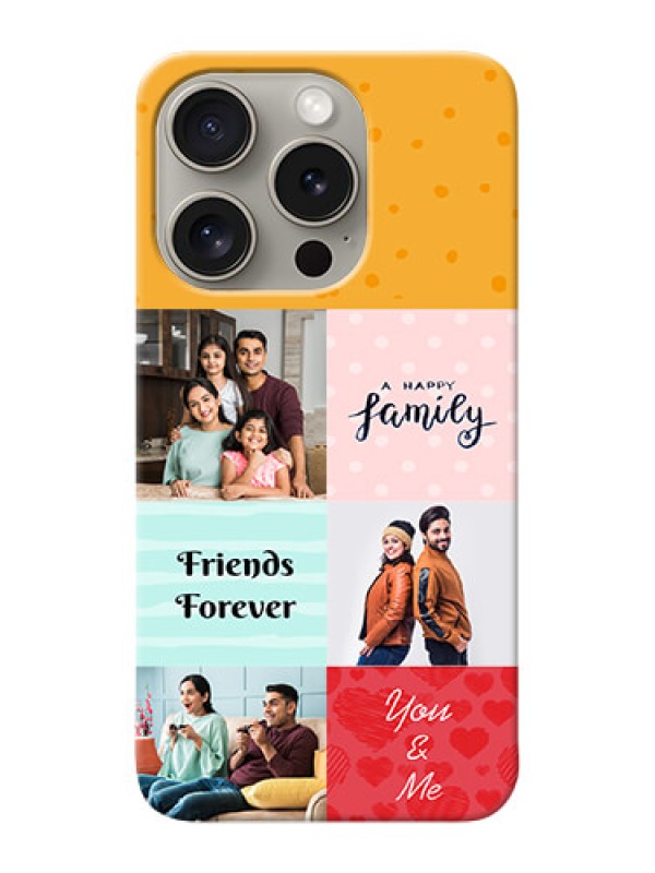 Custom iPhone 15 Pro Customized Phone Cases: Images with Quotes Design