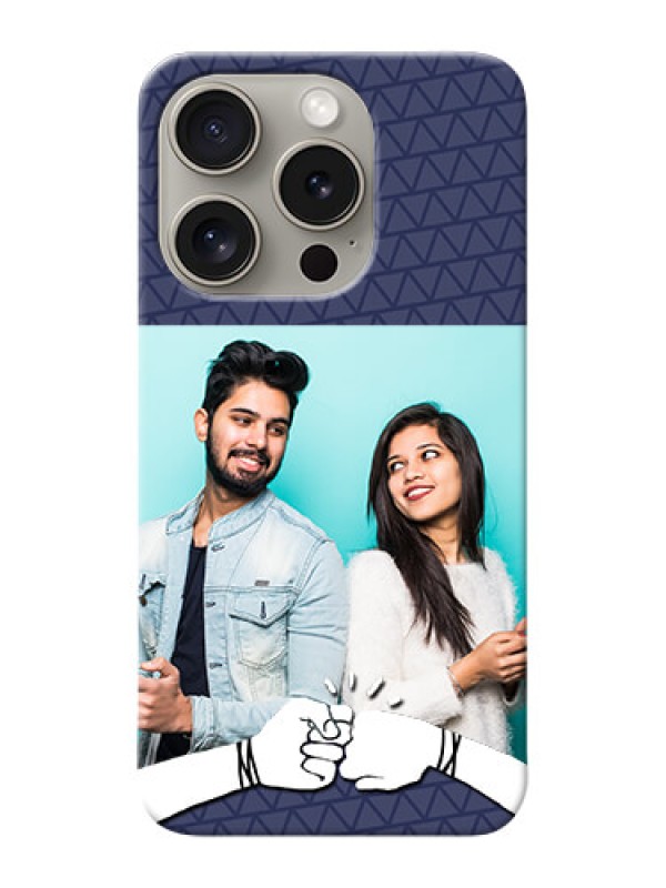 Custom iPhone 15 Pro Mobile Covers Online with Best Friends Design