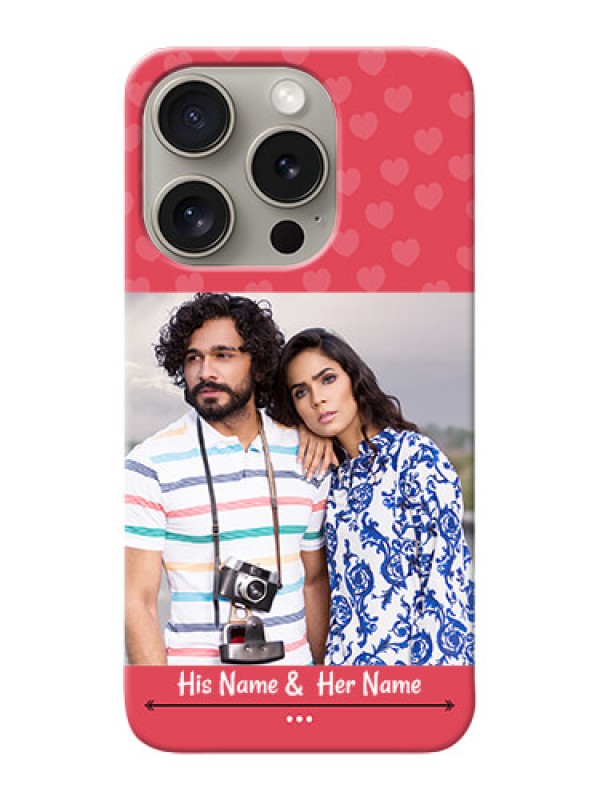 Custom iPhone 15 Pro Mobile Cases: Simple Love Design