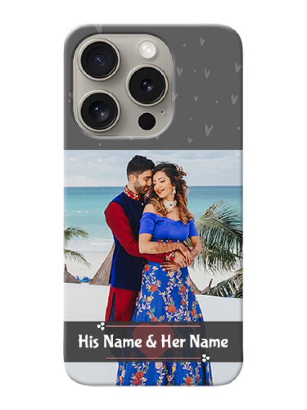 Custom iPhone 15 Pro Mobile Covers: Buy Love Design with Photo Online