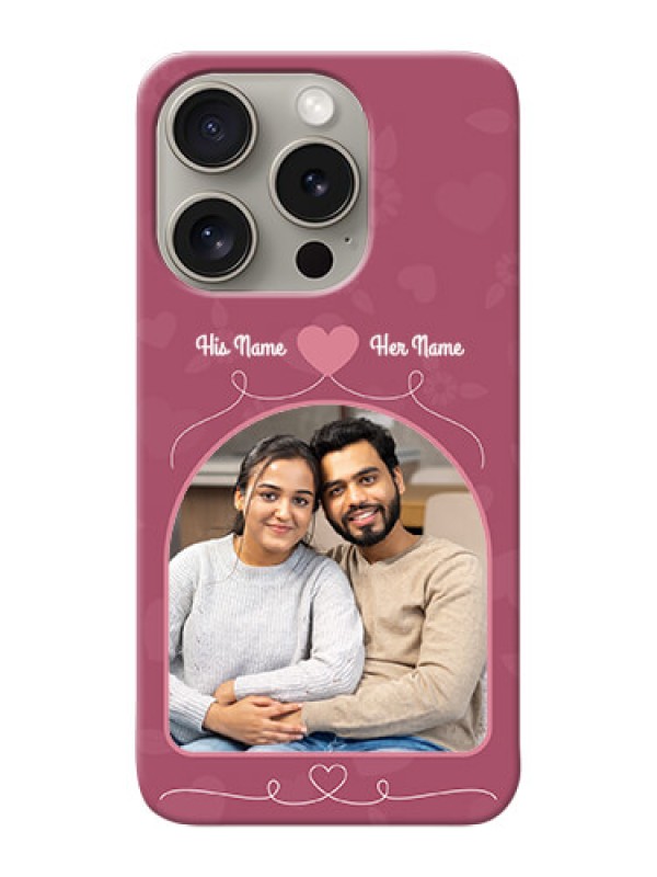Custom iPhone 15 Pro mobile phone covers: Love Floral Design