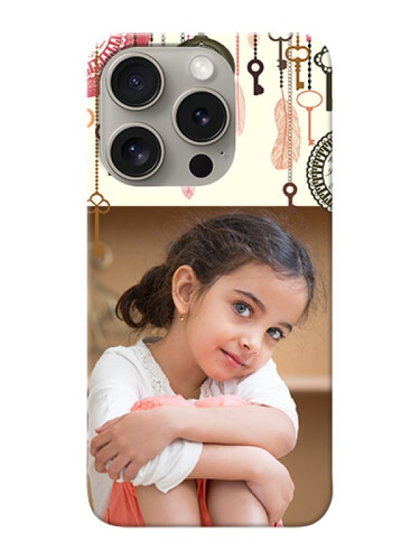 Custom iPhone 15 Pro Phone Back Covers: Boho Style Design