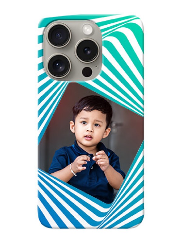 Custom iPhone 15 Pro Personalised Mobile Covers: Abstract Spiral Design