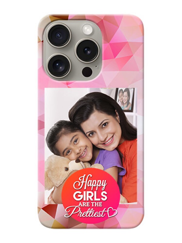 Custom iPhone 15 Pro Personalized Phone Covers: Abstract Triangle Design