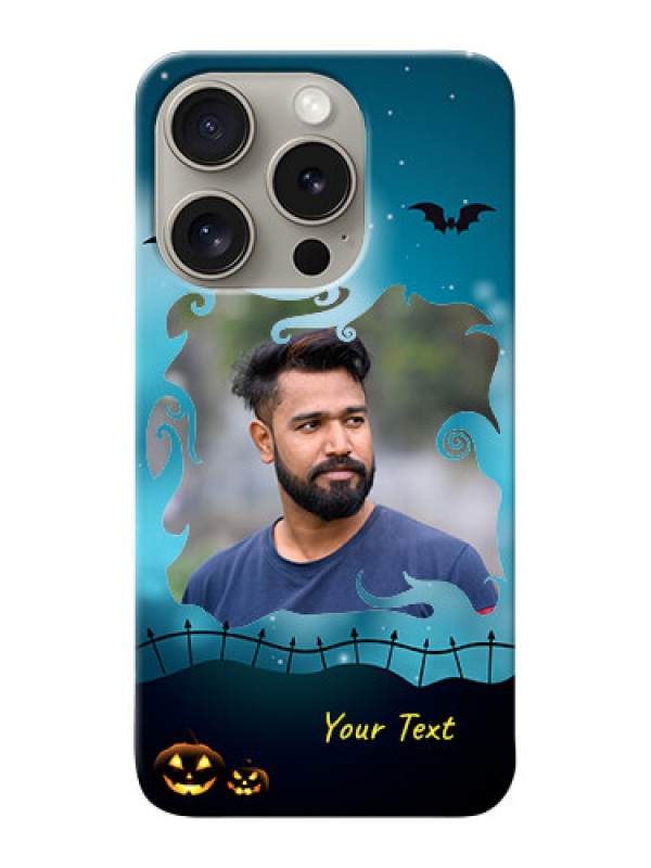 Custom iPhone 15 Pro Personalised Phone Cases: Halloween frame design