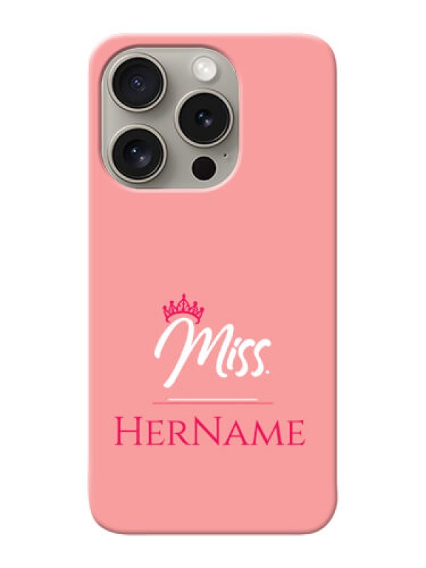 Custom iPhone 15 Pro Custom Phone Case Mrs with Name