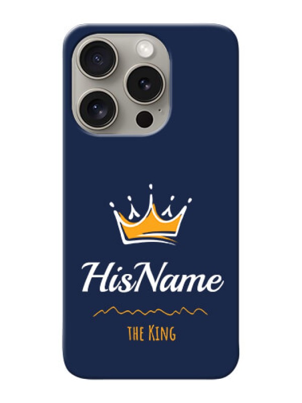 Custom iPhone 15 Pro King Phone Case with Name