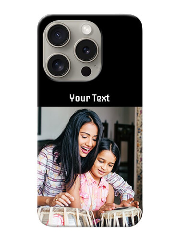 Custom iPhone 15 Pro Photo with Name on Phone Case