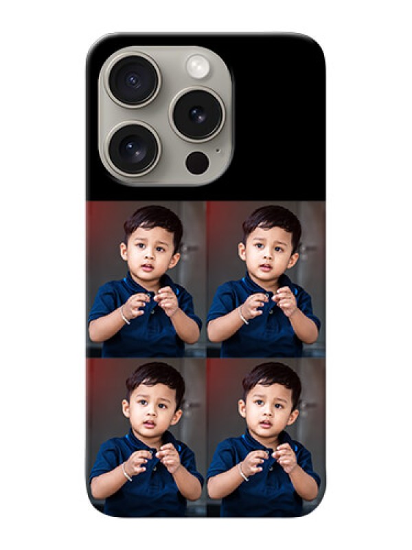 Custom iPhone 15 Pro 4 Image Holder on Mobile Cover