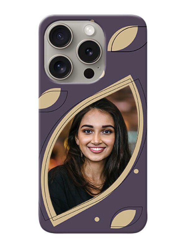 Custom iPhone 15 Pro Custom Mobile Case with Falling Leaf Design