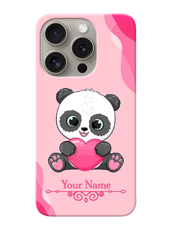 Custom iPhone 15 Pro Custom Mobile Case with Cute Panda Design