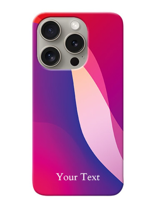 Custom iPhone 15 Pro Personalized Phone Case with Digital abstract Overlap Design