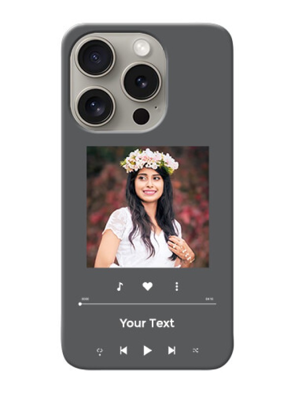 Custom iPhone 15 Pro Custom Mobile Case with Play The Music Design