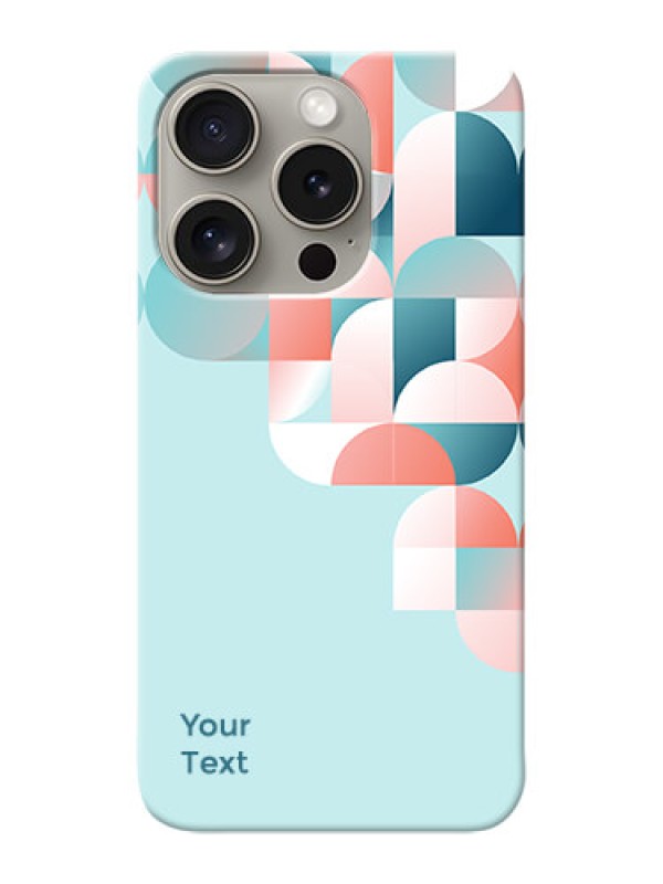 Custom iPhone 15 Pro Custom Phone Case with Stylish Semiwithcircle Pattern Design