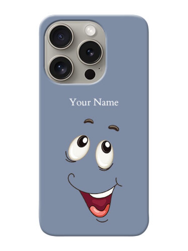 Custom iPhone 15 Pro Photo Printing on Case with Laughing Cartoon Face Design