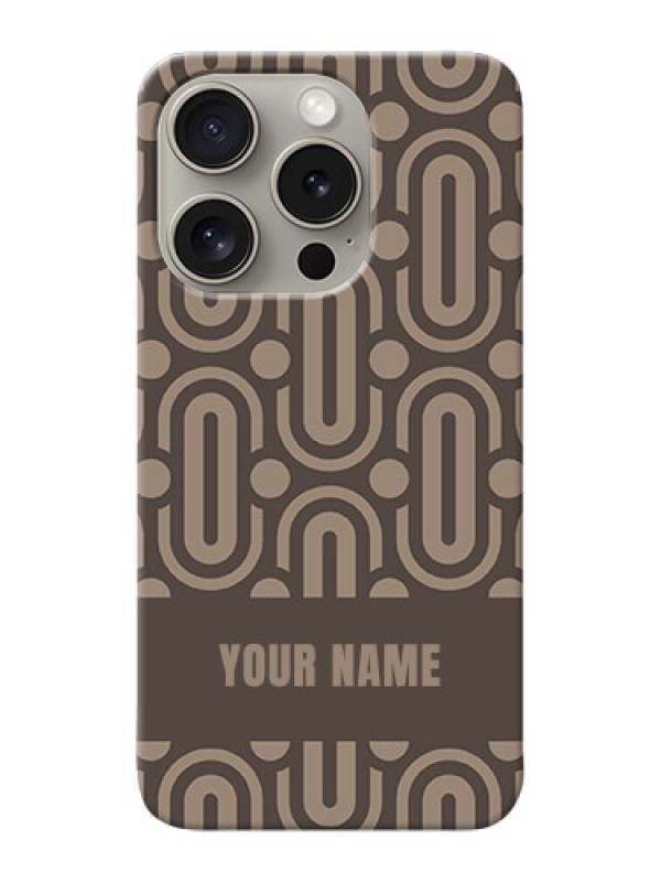 Custom iPhone 15 Pro Custom Phone Case with Captivating Zero Pattern Design