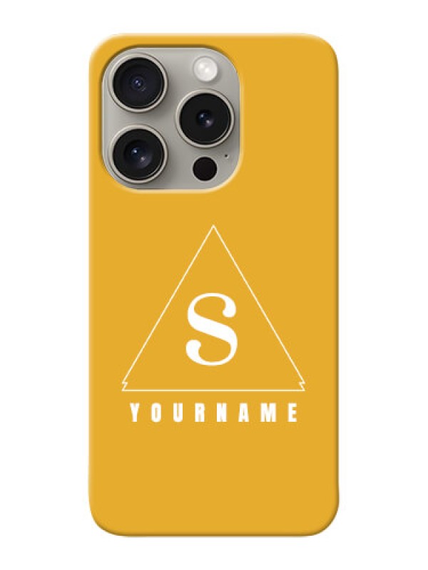 Custom iPhone 15 Pro Personalized Phone Case with simple triangle Design