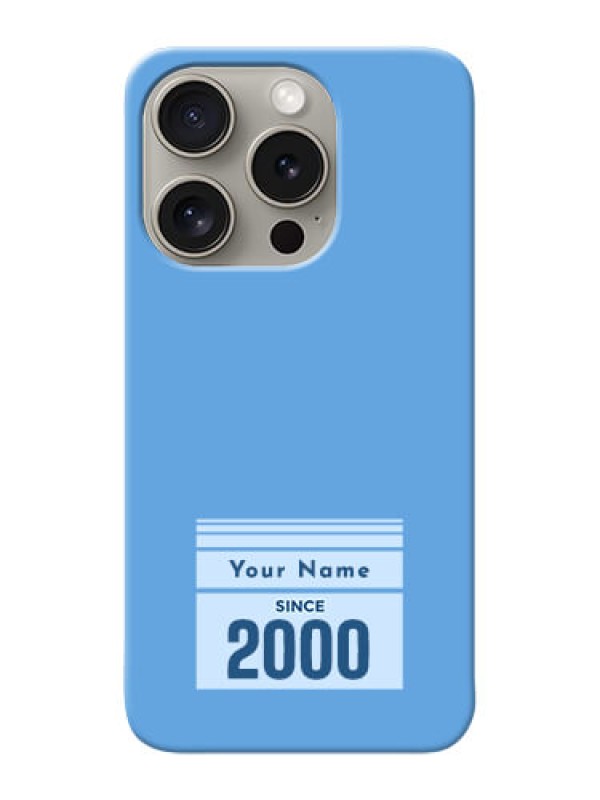 Custom iPhone 15 Pro Custom Mobile Case with Custom Year of birth Design