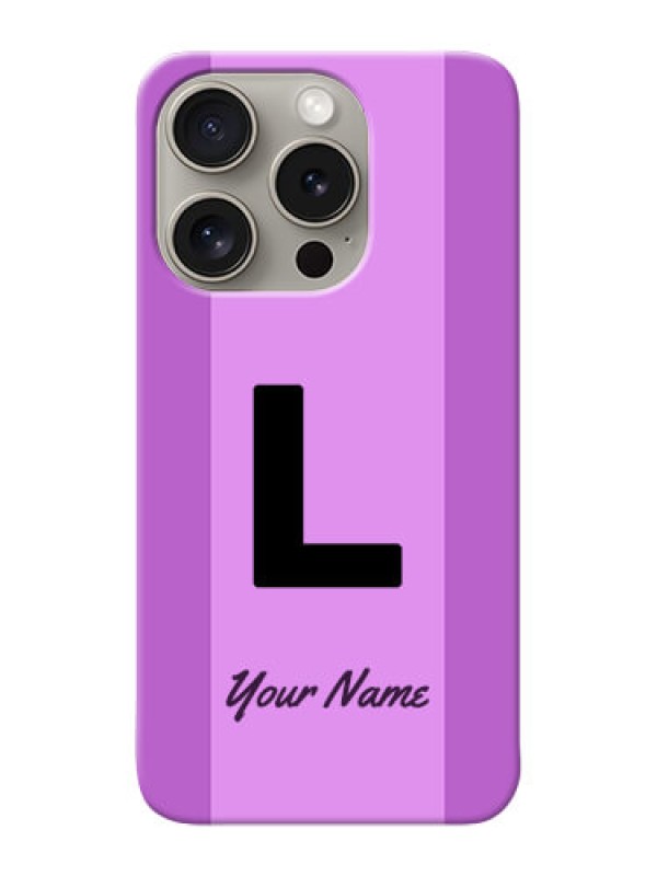 Custom iPhone 15 Pro Custom Phone Case with Tricolor custom text Design