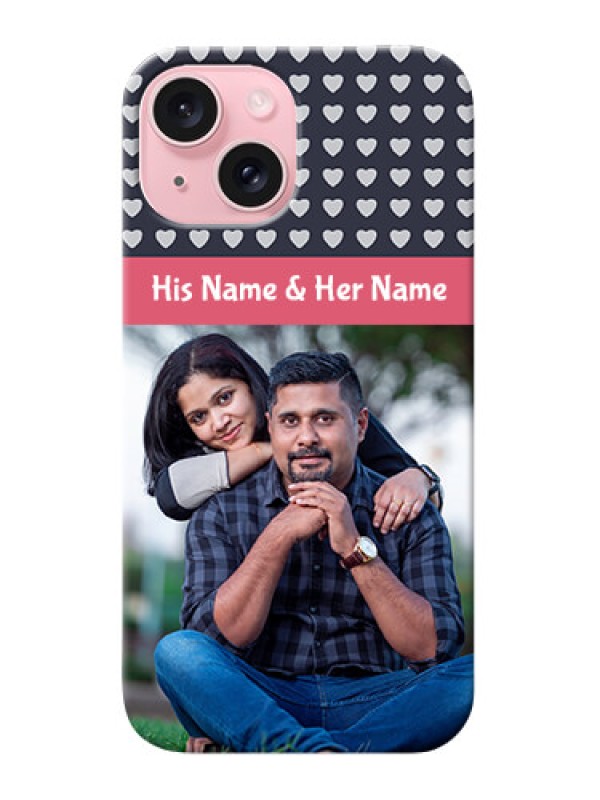 Custom iPhone 15 Custom Mobile Case with Love Symbols Design