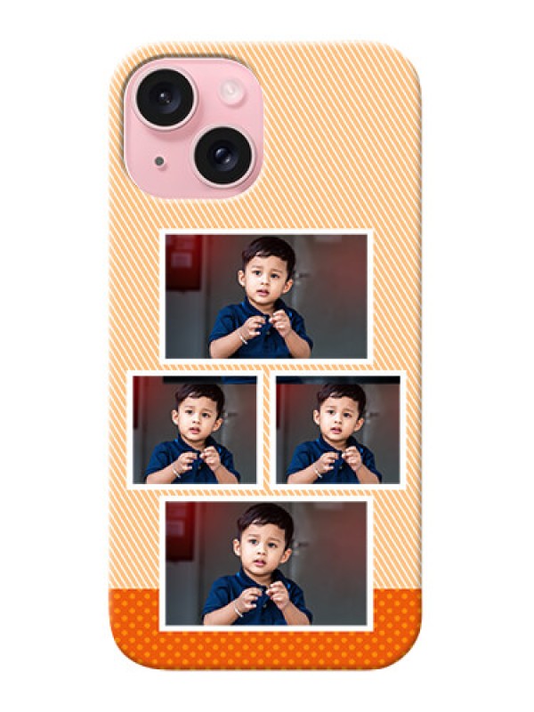 Custom iPhone 15 Mobile Back Covers: Bulk Photos Upload Design