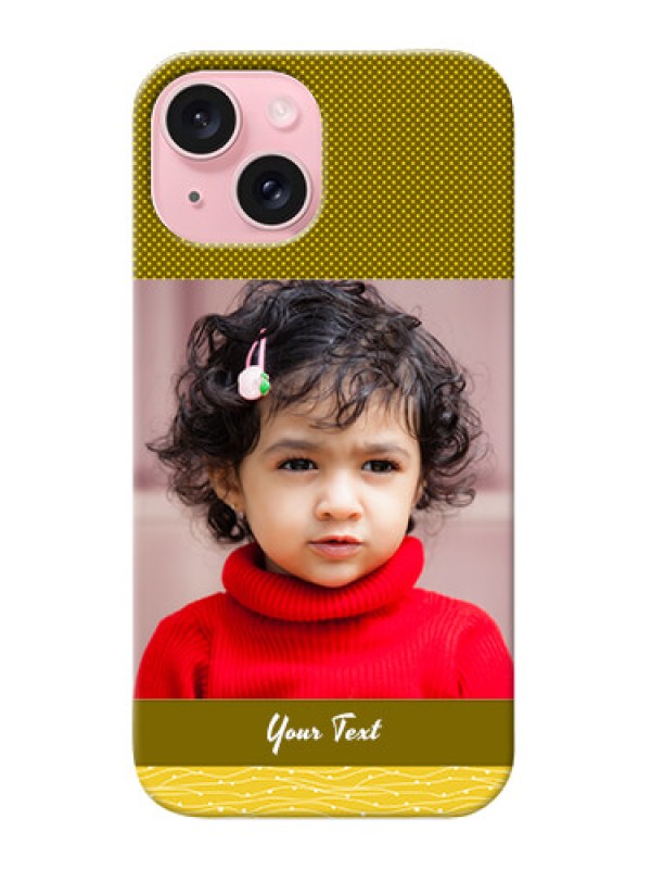 Custom iPhone 15 custom mobile back covers: Simple Green Color Design