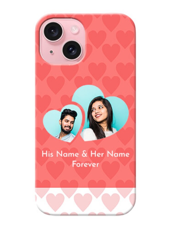 Custom iPhone 15 personalized phone covers: Couple Pic Upload Design