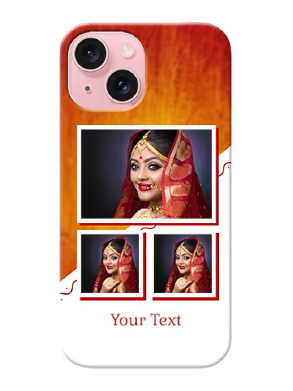 Custom iPhone 15 Personalised Phone Cases: Wedding Memories Design