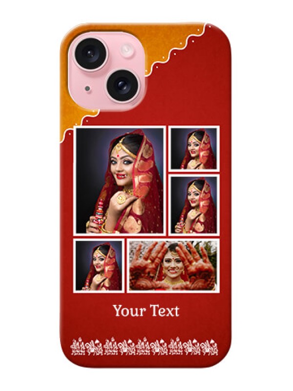 Custom iPhone 15 customized phone cases: Wedding Pic Upload Design
