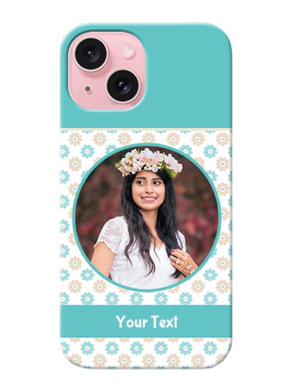 Custom iPhone 15 Custom Mobile Back Covers: Beautiful Flowers Design