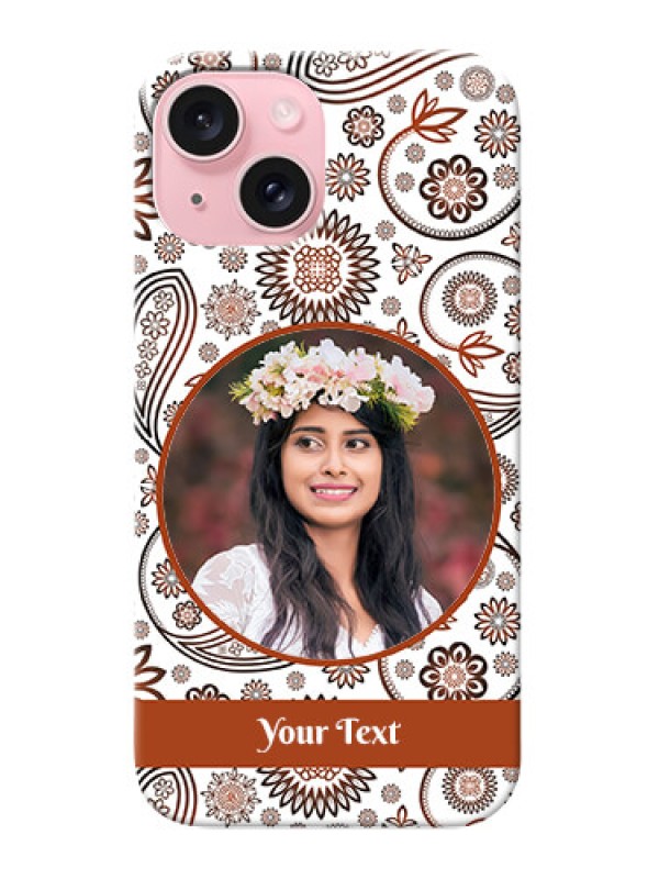 Custom iPhone 15 phone cases online: Abstract Floral Design