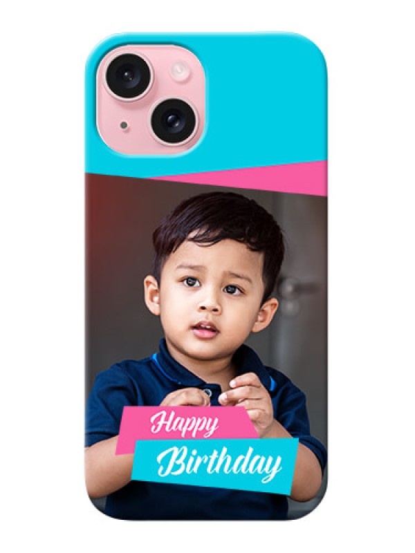 Custom iPhone 15 Mobile Covers: Image Holder with 2 Color Design