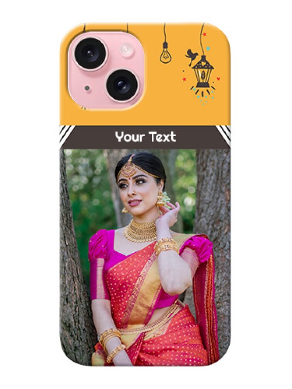 Custom iPhone 15 custom back covers with Family Picture and Icons