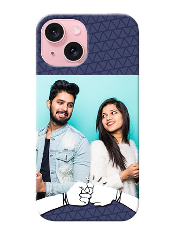 Custom iPhone 15 Mobile Covers Online with Best Friends Design
