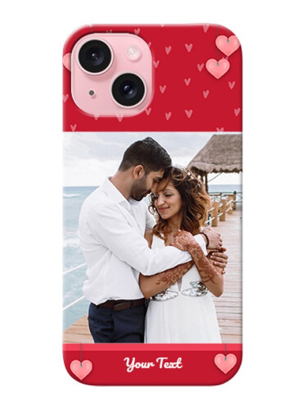 Custom iPhone 15 Mobile Back Covers: Valentines Day Design